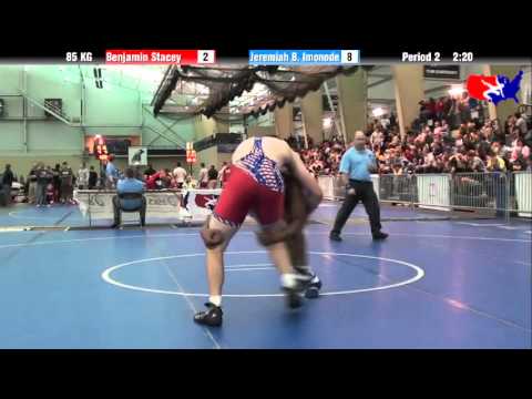 Benjamin Stacey vs. Jeremiah B. Imonode at 2013 FILA Cadet Nationals - FS