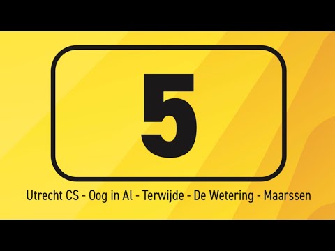 Trajectvideo | Lijn 5 | Utrecht CS - Maarssen (Omleiding)