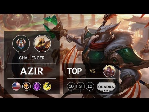 Azir Top vs Jayce - NA Challenger Patch 9.24