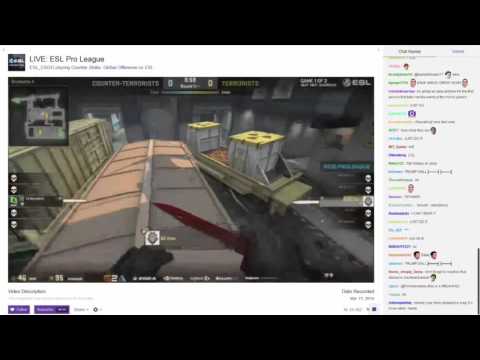 ESL Pro League G2 vs F3 epic knife round w/ Twitch Chat