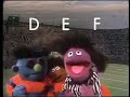 Classic Sesame Street Roosevelt Franklin Headball Alphabet