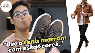 Como usar TÊNIS MARROM com estilo | MODA MASCULINA