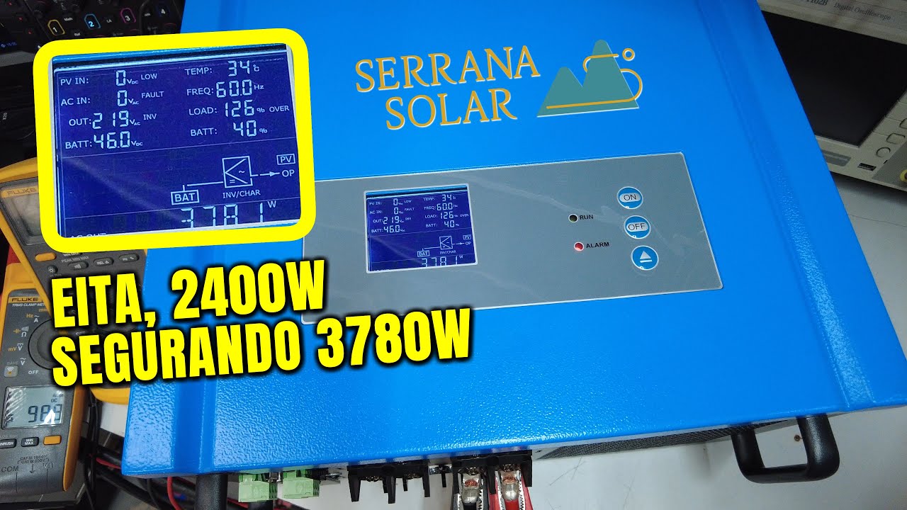 O INVERSOR Híbrido Mais BRUTO que já VI Torrontes MAIS de 7200W de PICO - Serrana Solar