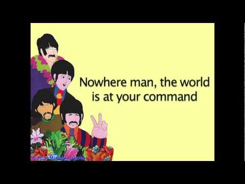 The Beatles - Nowhere man (with LYRICS)