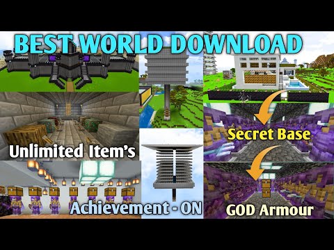Gol Gaming - Best Survival World For Minecraft Pocket Edition 1.20 || Best Survival World Download Link