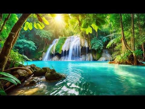 relaxing sleep music for babies with nature sounds, waterfall sounds soothing music for babies