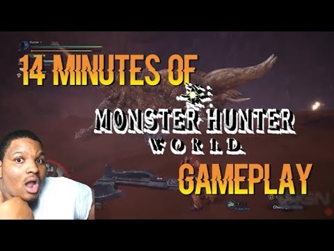 14 MINUTES OF MONSTER HUNTER WORLD GAMEPLAY!!! (GAMESCOM 2017)