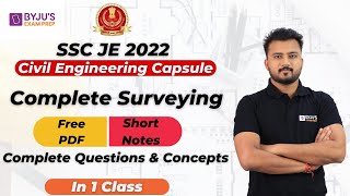 SSC JE 2022| Complete Surveying | Civil Engineering