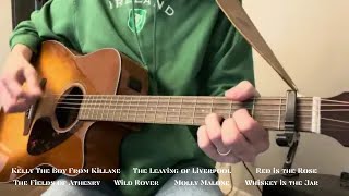 Irish Celtic Folk Song Medley Acoustic Guitar Lesson Killane Whiskey Molly Rose Rover St. Patrick's