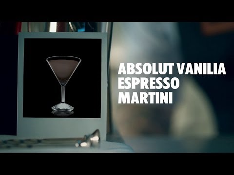 ABSOLUT VANILIA ESPRESSO MARTINI DRINK RECIPE - HOW TO MIX