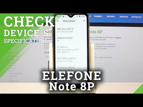 Open Phone Specifications - ULEFONE Note 8P Info