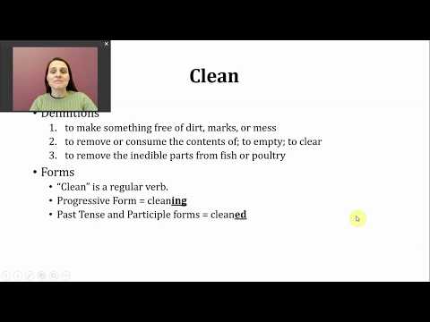Verb of the Day - Clean