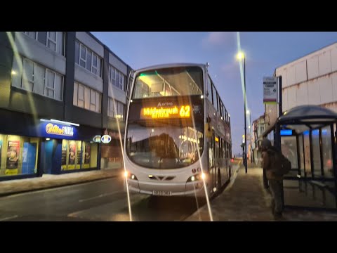 Arriva North East VDL DB300 Wright Gemini 2 7610 NK59DMU on the 62 to Middlesbrough bus station