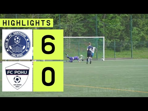 [Miesten Vitonen] FC Germania Helsinki vs Pohu/Gettopojat 6-0 | Highlights