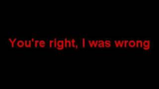 Meat Loaf - You&#39;re right I was wrong (lyrics)