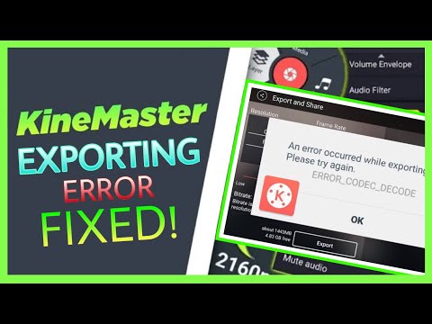 КАК ИСПРАВИТЬ ОШИБКУ ЭКСПОРТА KINEMASTER | ПРОСТЫЕ ШАГИ | ANDROID
