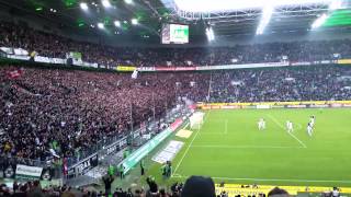 preview picture of video 'Borussia Mönchengladbach 1:0 Köln 14.02.2015 Spielende Platzsturm und Feiern vor der Nordkurve'