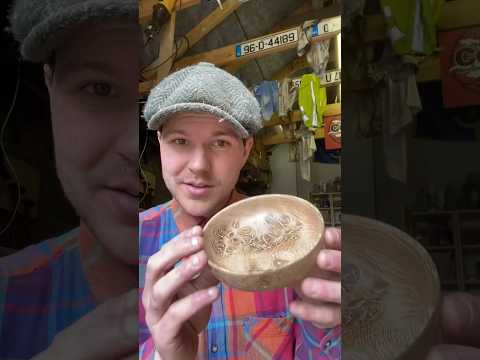 Turning a Bowl from Oak Burl #woodturning #oak #burl #bowl #lathe #handmade