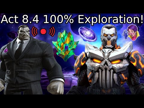 Live! Act 8.4 100% Exploration Stream! Glykhan Boss And Massive Opening! Marvel Contest Of Champions