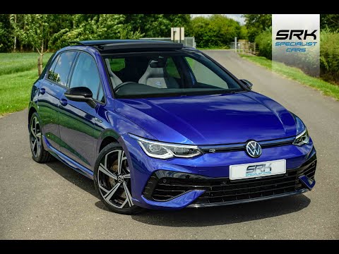 2021 Mk8 Golf R in Lapiz Blue with Pan Roof, IQ Lights, Dynamic Chassis Control (DCC) and more.