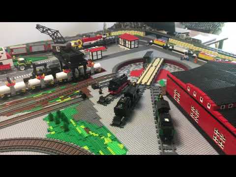 Dietmar´s Brick-World (6) Zugstrecke Teil 1 und Drehscheibe