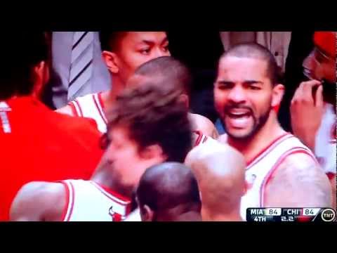 CJ Watson clutch game tying three point shot against the Heat 12/04/2012