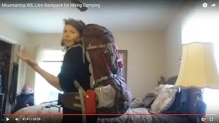 Mountaintop 80L Litre Backpack for Hiking Camping Review