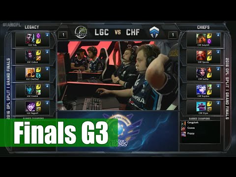 Chiefs vs Legacy | Game 3 Grand Finals OPL Spring 2016 | CHF vs LGC G3