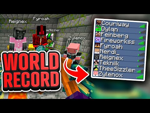 Minecraft Speedrun World Record with 10 Speedrunners