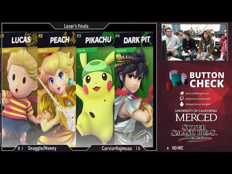 Button Check 14 Ultimate Doubles (Grand Finals) - Snaggle + Manny vs Carvia + Vajumas