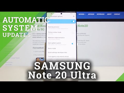 How to Allow Automatic Updates in SAMSUNG Galaxy Note 20 Ultra – Update System Automatically