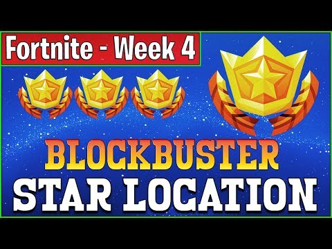 Secret Week 4 Blockbuster Star Location Guide - Fortnite Week 4 Battlestar Challenge