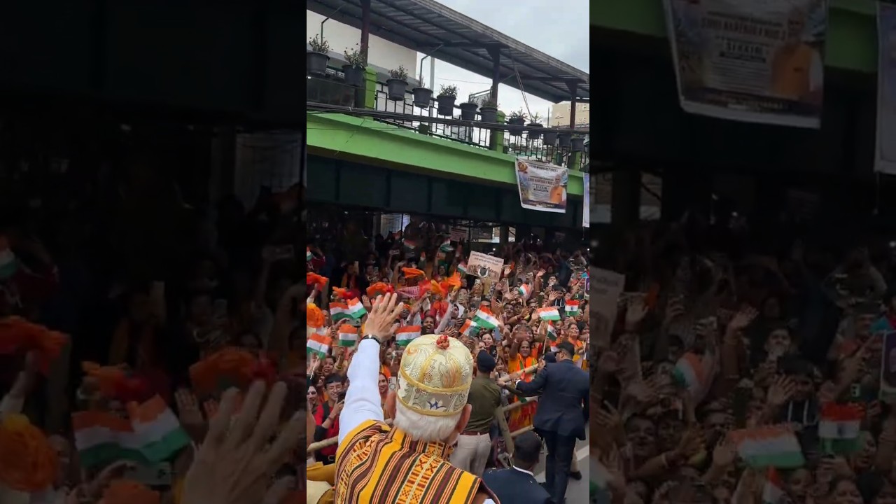Smiles and a whole lot of warmth... PM Modi’s grand welcome in Gangtok, Sikkim