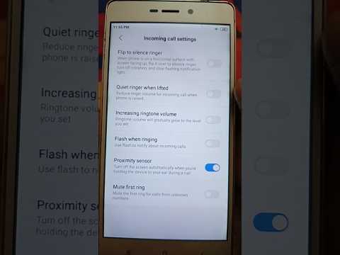 Turn Off Proximity Sensor