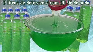 🚀 I made 5 liters of detergent 50 g of soda 🤑 orange peels 🍊 quick, practical and economical recipe
