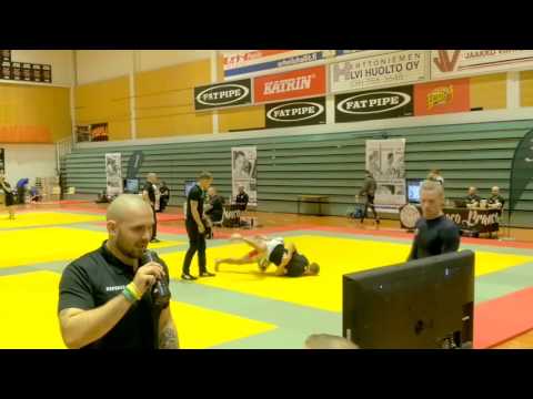 No Gi Finnish Open 2016 Men White belts  73 5 kg 32nd final Aleksi Suominen   Aleksey Mukhach