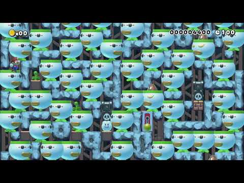 クラウン大迷宮25 by サブ　りょんりょん ~ World Record! - Super Mario Maker - No Commentary 1bs