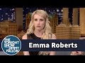 Emma Roberts Teaches Jimmy How To Perfect A Bitch Face