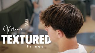 Fluffy LONG Textured Fringe Taper Fade - TUTORIAL