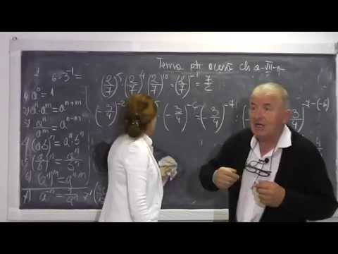 2/2 Lectia 642 - Puteri cu exponent pozitiv si negativ Operatii in Q Exercitii - Tema Clasa 7