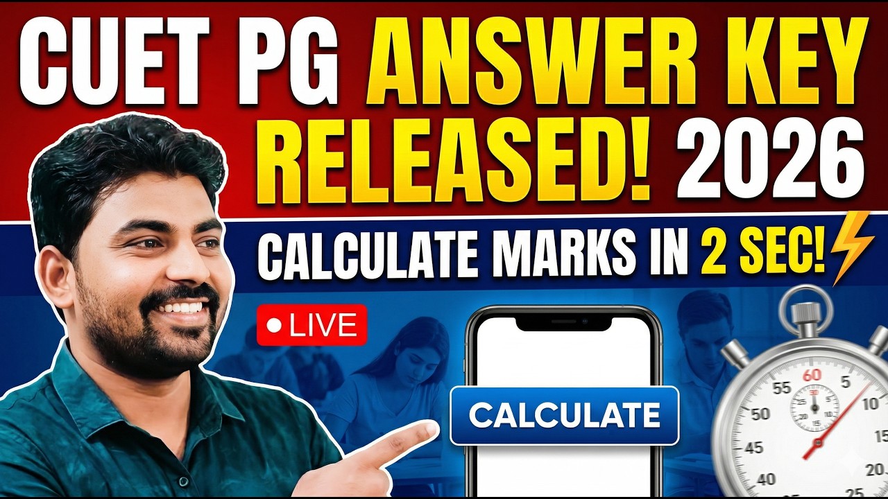 CUET PG Answer Key 2026 Released – Download Response Sheet & Check Correct Answers