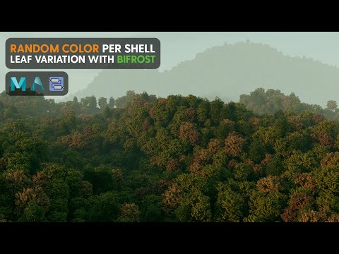 Tree colour variation with Bifrost