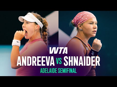 Mirra Andreeva vs. Diana Shnaider | 2026 Adelaide Semifinal | WTA Match Highlights