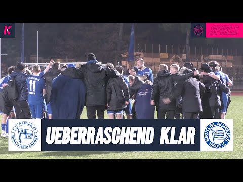 Überraschender Kantersieg im Oberliga-Spitzenspiel! | Hertha 03 Zehlendorf - Blau-Weiß 90 Berlin