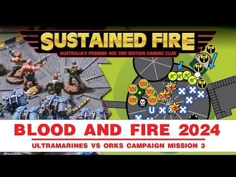 Warhammer 40,000 Second Edition Battle Report - Ultramarines vs Orks Campaign Battle 3