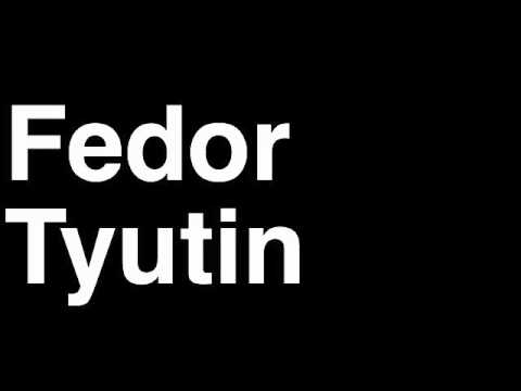 How to Pronounce Fedor Tyutin Columbus Blue Jackets NHL Hockey Player Runforthecube