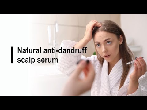 Natural anti dandruff scalp serum