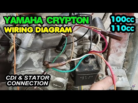 Yamaha Crypton Wiring Diagram Connection - CDI Stator Color Coding 4 Pin Motorcycle T105E R F1 Z X1