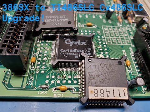 Intel 386SX Upgrade to a TI err Cyrix 486SLC!