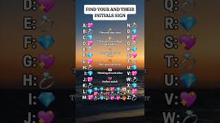 Find your and their initials sign #shorts #initials #youtubeshorts
